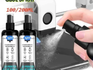 100/200ml Strong 3D Printer Adhesive Spray Suitable for PLA, ABS, PETG, TPU Filaments - Reduces Warping, Enhances Bed Adhesion