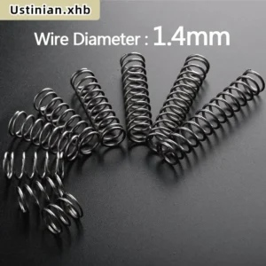 5Pcs 1.4mm Spring Steel Compression Spring, OD: 8/9/10/11/12/13/14/15/16/17/18/20/22mm, Length: 10mm-100mm, Customizable