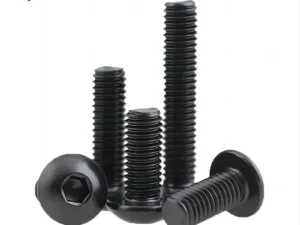 M2 M2.5 M3 M4 M5 M6 M8 M10 Black Hex Hexagon Socket Button Head Cap Screw Bolt A2-70 304 Stainless Steel ISO7380