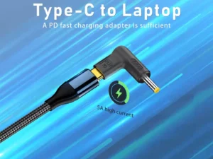 PD 100W Type C to Universal Laptop Charger Converter for Asus Lenovo Hp Dell Acer Samsung USB C Fast Charger Adapter Connector
