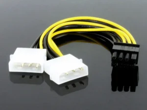 8Pin Male To Dual 4Pin Male Video Card Power Cord 8 Pin PCI Express To Dual 4 Pin Molex Graphics Card Power Cable