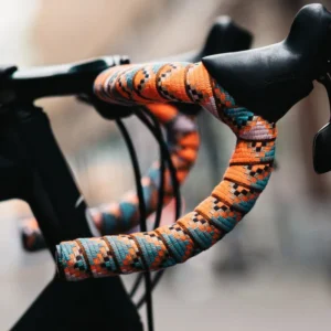 Rainbow Braided Handlebar Tape for Road Bikes Ethnic-Style Anti-Slip Shock-Absorbing EVAComfort Grip Wrap Tape Cycling Accessori