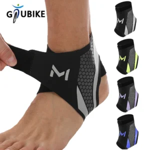 GTUBIKE 1PC Ankle Brace & Elastic Supports for Men and Women,Foot Support Ankle Compression Sleeve,Foot Wrap Ankle Brace Sleeves