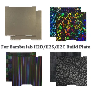 For Bambu Lab H2d H2C Bed Double Sided Bambulab Smooth Build Plate Hiqh Quality For Bambu Lab H2S Accessories Spare Parts