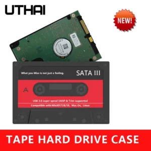 UTHAI T46 New 2.5" External Hard Drive Enclosure, USB 3.0 SATA 5Gbps HDD & SSD Tape Enclosure UASP for PC Notebook