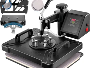 SucceBuy Combo Heat Press Machine 5/6/8 in 1 30*38CM 38*38CM Muntifunctional Sublimation Printer Transfer Mug Hat Plate T-Shirt