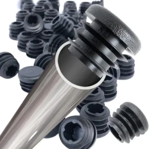 8 PCS Black Round Plastic Blanking End Cap Tube Pipe Inserts Plug Bung Insert Stopper For Chair Leg Pipe tapon tubo