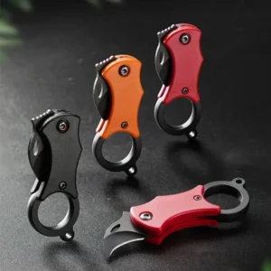 NEW Mini Keychain Pocket Knife Stainless Steel Camping Small Mini Portable Knife Peeler Fixed Blade Multi EDC Tool with Chain