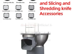 Homewise Cut Cubes and Slicing and Shredding knife Accessories for M1 Commercial Multifunctional Vegetable Machine