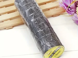 10pcs High-Temp Black Rubber Electrical Tape - Durable, Flexible Insulating Adhesive for Industrial, Home & Mechanics Use