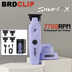 Professional Hair Trimmer BRDCLIP Hair Clipper for Man BRD 109 DLC Blade 7700RPM with Base 1200mAh Barber Shop Carve Machine