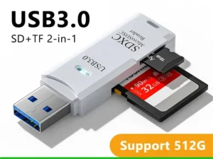 2-in-1 Multi Functional  USB 3.0 Card ReaderMiniSD TFMemoryCardReaderUSBFlashDrive CardreaderAdapter For PCLaptops Accessories