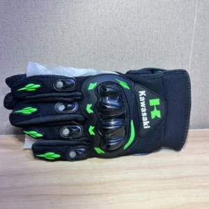 Kawasaki Motorcycle Gloves Rider Anti-Slip Full Finger Racing Off-Road Cycling Gloves