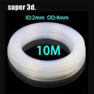 10m PTFE Tube Clear Pipe PFA ID 2mm OD 4mm For V5/V6 1.75mm Bowden Extruder J-head Hotend Throat 3D Printer Parts