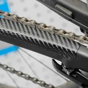 Bicycle Chain Protector Black Carbon Fiber Cycling Frame Chain Stay Posted Protector MTB Chain Care Guard Cover Bike Accessories
