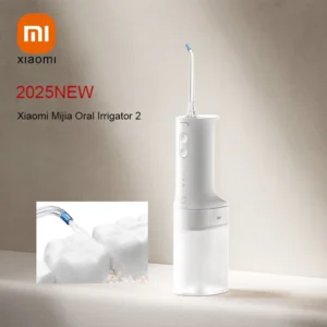 2025 NEW Xiaomi Mijia Oral Irrigator 2, Rechargeable Dental Flosser Electric Water Jet for Teeth Cleaning 2 Nozzles 3 Modes