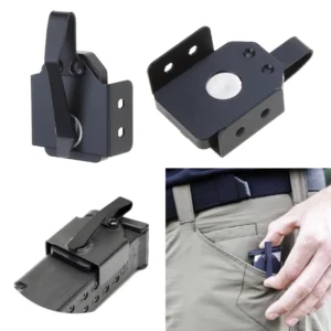 Magnetic Pocket Magazine HolderHeavy-Duty Magazine Holder For Pocket Standard Clips For 9mm / .40 S&W For Hunting
