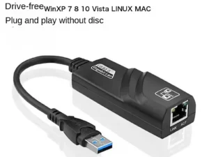 External USB 2.0 Network Card Mini USB to RJ45 Ethernet Lan Adapter cable 100Mbps for Win 7 8 10 XP Mac PC Laptop Free Driver