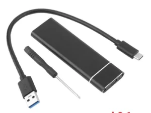 Aluminum Alloy M.2 HDD Enclosure Case Hard Drive Box B-KEY External Hard Drive Box USB C Interface Support SATA & NVME Protocol