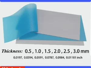 22W/mk 100x100mm Soft Thermal Pad Sheets 0.5mm 1.0mm 1.5mm 2.0mm 2.5mm Thick Silicone Thermal Conductive Gap Pads GPU CPU Laptop