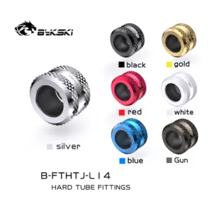 Bykski B-FTHTJ-L12/14/16 PC Water Cooling Hard Tube Fittings Connector for OD12mm/14mm/16mm Acrylic PETG Tube - Computer Hardwar