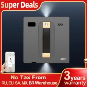 Robot Window Vacuum Cleaner ABIR WD8,Dual Ultrasonic Spray, APP&Remote Control, Smart Home Glass Mop,Auto Wall Cleaning Robot