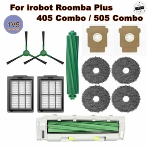 For IRobot Roomba Plus 405 Combo / 505 Combo Robot Vacuum Brush Cover Side Brushes Mop Cloths Filters Dust Bags Accessorie