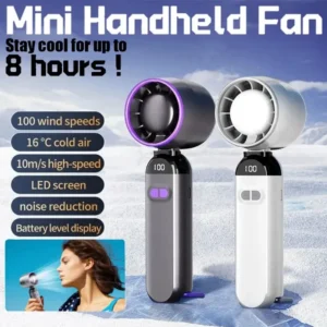 Portable Fan Handheld Fans with Speed Summer Mini Portable Hand Fans Women Men Personal Fan for Travel Vacation Camping