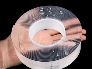 "Versatile Reusable Double-Sided Waterproof Adhesive Tape - Perfect for Kitchen and Bathroom Supplies"
