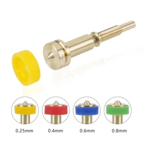 Revo All-in-one Nozzle For Revo Ceramic Hotend 0.25/0.4/0.6/0.8mm 3D Printer Heatbreak BrassTitanium Nozzle For E3D Revo Hot End