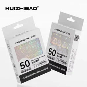 65.5×90mm Holographic Card Sleeves, Colorful Transparent Card Protector for Tcg Standard Sized/Japanese Sized Cards Cover