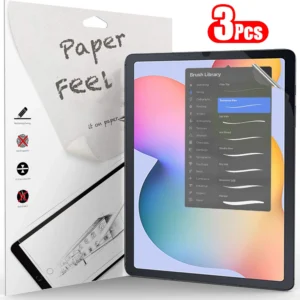 3Pcs Paper Feel Like Screen Protector for Samsung Galaxy Tab S7 S8 S9 Plus Ultra Samsung tab S6 Lite s7 s9 fe A8 A9 A7 No Glass