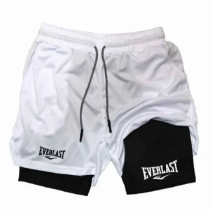 2026 Men's Sports Shorts Printed Sports Shorts, Double Layer, Quick Drying, Basketball, Fitness