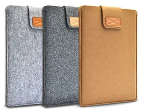 Felt Sleeve Slim Tablet Case Cover Bag for MacBooks Air Pro 11 13 15 Inch Solid Color Tablet Storage Bag