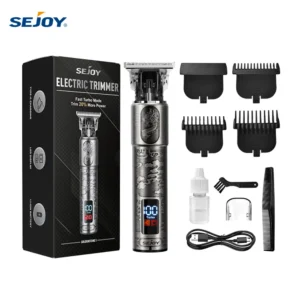SEJOY USB Rechargeable Hair Clipper Cordless, Metal Body Dragon Design Hair Trimmer for Men,Professional Haircut Kit Hairstyling