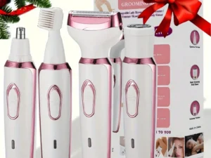 4-in-1 ladies 'multifunctional electric hair remover set Ladies bikini trimmer USB charging eyebrows nose hair face leg portable