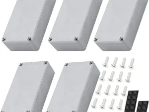 DaierTek 5PCS 1590B Guitar Pedal Enclosure Aluminum Diecast Stomp Box Case 112x61x32mm Toggle Switch Box