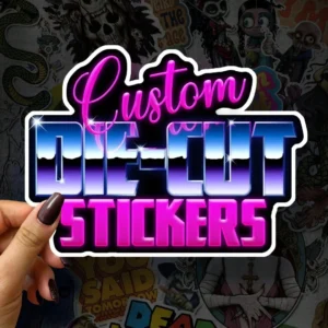 3-8CM Custom Shape Stickers – 50-1000PCs Personalized Logo, Waterproof, Perfect for Bottles/Art Activities. Ideal for Kids & Biz