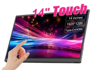 14inch Portable Monitor Touch Ultra-thin 1200P IPS USB-C HDMI External Second Screen for Laptop PC Cell Phone Switch PS4/5 Xbox