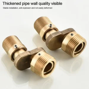 Universal Angled Curved Foot 360° Rotating Adjustable Adapter Eccentric Screw Corner Wall Mount Curved Shower Faucet Adapter