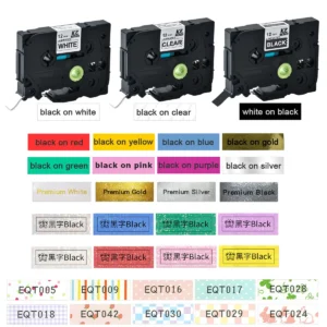 12mm Laminated/Pearlescent/Lovely pattern/Laser label Tapes Compatible tze-231 laminated tze-131L1 TZE-231L1 for pt-d210