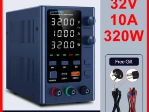 Wanptek Adjustable DC Power Supply 30V 10A LED Lab Bench Power Source Stabilized Switch Power Supply Voltage Regulator 60V 5A
