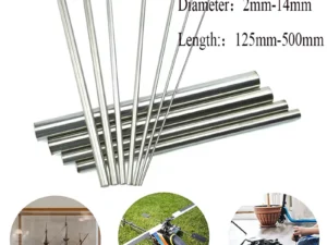 304 Stainless Steel Rod 2mm 2.5mm 3mm 4mm 5mm 6mm 8mm 10mm 14mm linear shaft metric round rod 125mm 200mm 250mm 330mm 500mm Long