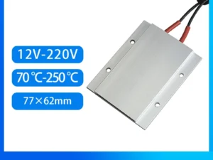 77x62mm PTC Heating Sheet Constant Temperature Ceramic PTC Heating Plate 12V 24V 110V 220V Desoldering Station Heating Element
