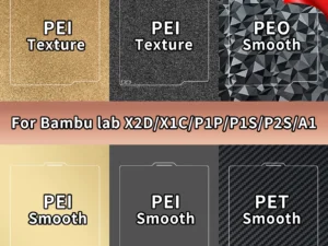 Bambulab Build Plate 257x257 Spring Steel Sheet PEO H1H PEY Sheet A1 X1C P1S Bambulab PEI Build Plate 3D Printer Bambulab Plate