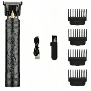 Professional Men’s Hair & Beard Trimmer, cordless rechargeable clipper grooming kit. Precision cutting, shaving and trimming, pe