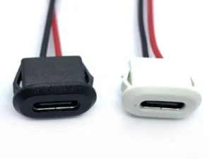 1-10pcs USB Type C 2pin Connector Jack Female Type-C With Card Buckle 3A Fast Charging Jack Port USB-C Charger Plug Socket