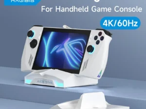 Hagibis ROG Ally/Steam Deck/Switch2/OLED Dock 6 in 1 Universal Docking Station With 4K HDMI 2.5G RJ45 100W RGB Light USB C Hub