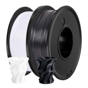 PETG 200G 3D Printer Filament Black and White 1.75mm High Quality FDM Printing Material Solid Color for 3D Printing