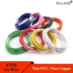 5~50m AVSS Automotive Wires Pure Copper Thin PVC Insulation Line 22/20/18/16/14/13 AWG DIY Speaker Audio Cable Car Wire